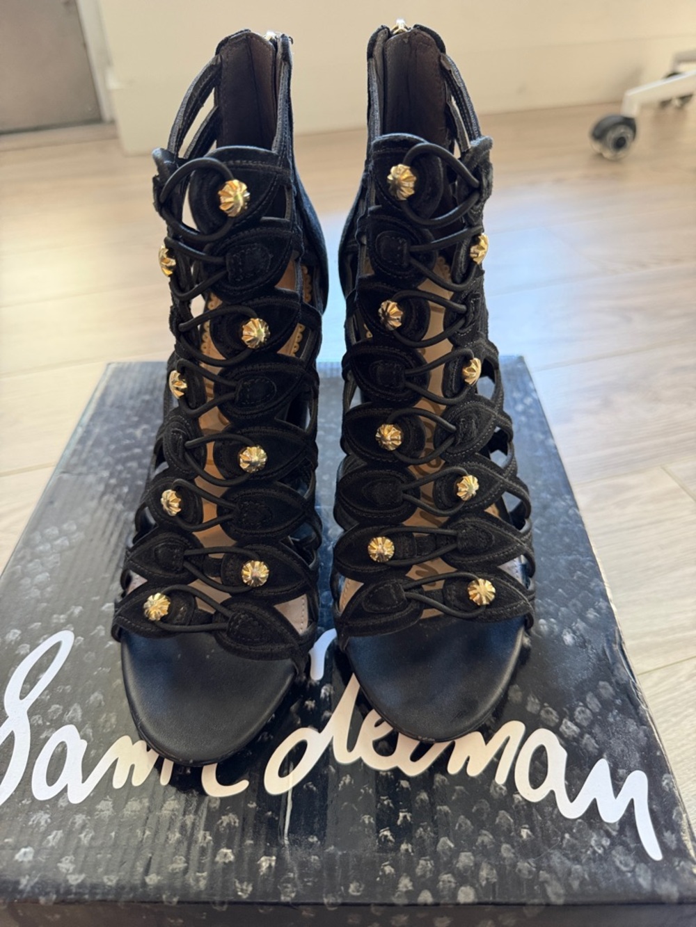 Sam Edelman Black Suede Heels (YEAGAR)